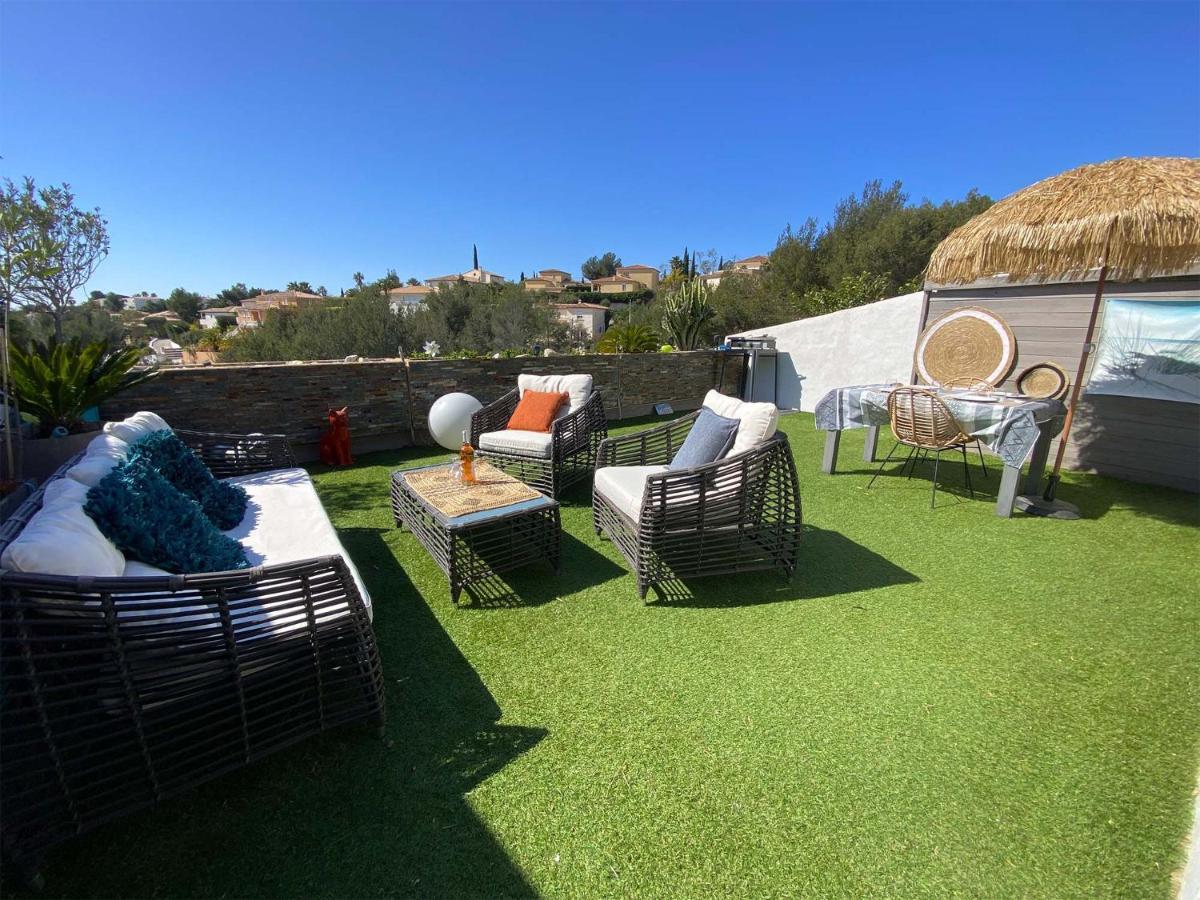 Vuemer Bandol - Grande Terrasse De 45M2 Vue Mer Piscine Parking Ngoại thất bức ảnh